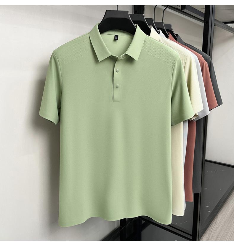 Jin ammonia ice silk men's POLO shirt