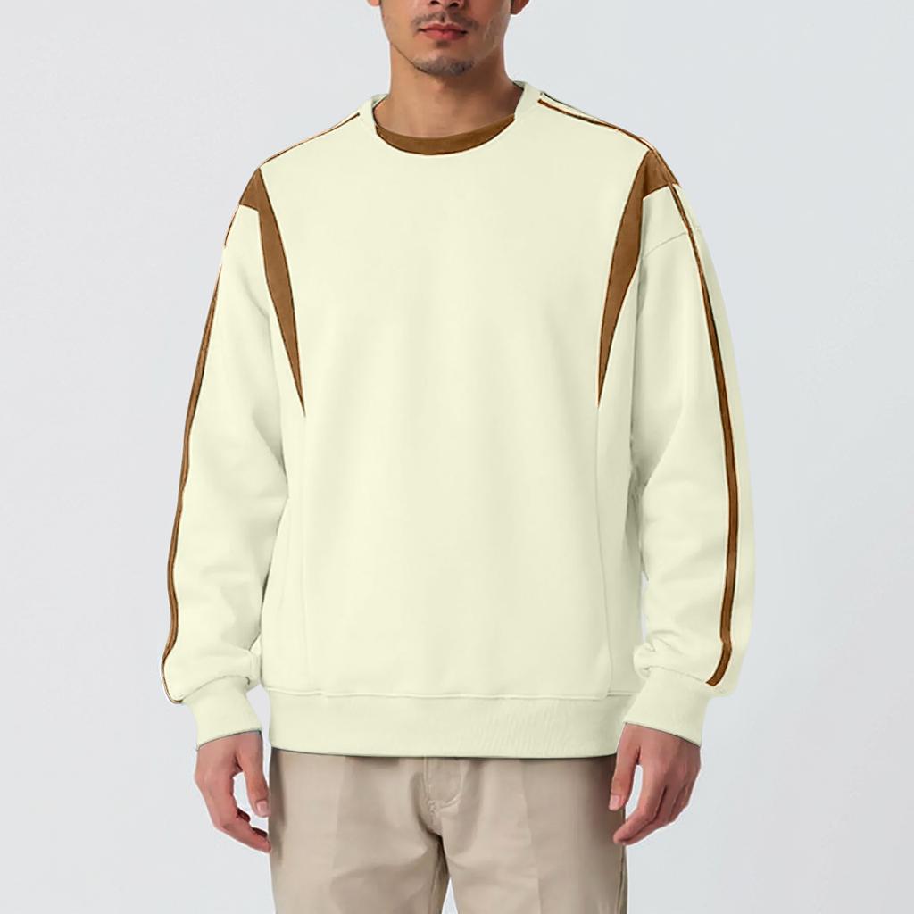 Men's Hoodie Loose Casual Long Sleeved Round Neck