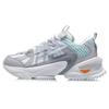 Li Ning Nebula M1 Текстиль, Синтетическая кожа Амортизация Низкие Спортивные Повседневные Кроссовки Женские Белый Серый AGCQ244-1