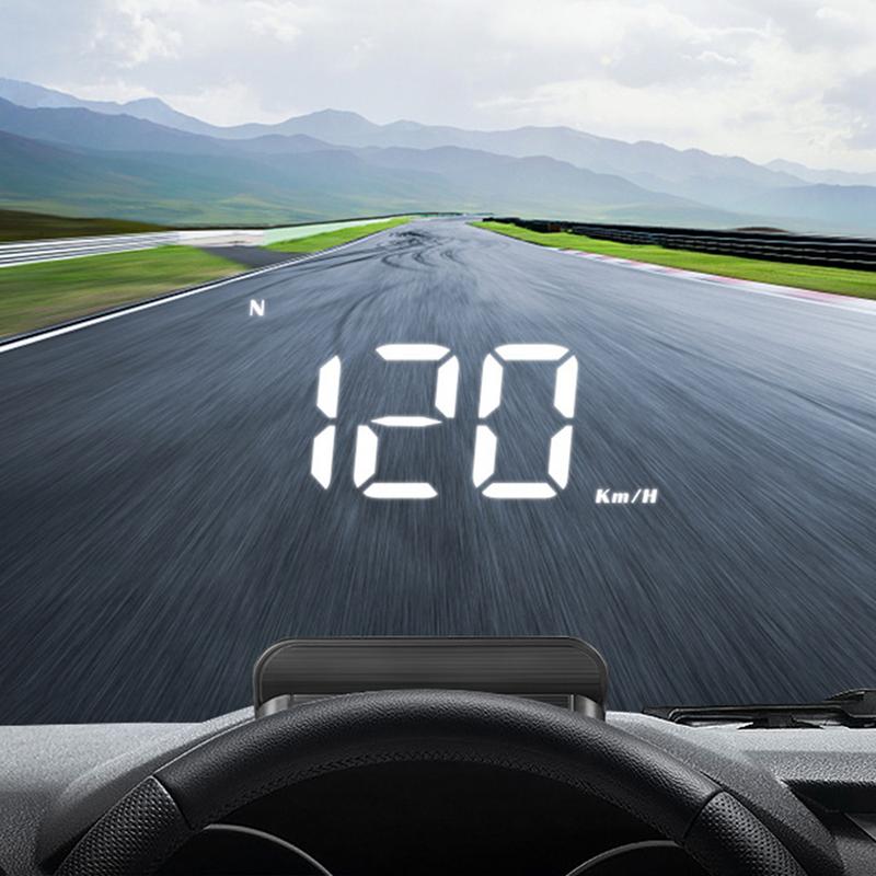 Автоматический прозрачный проектор скорости на лобовое стекло HUD Автомобильный голографический спидометр GPS Holometer Head Up Display Аксессуары для автомобиля