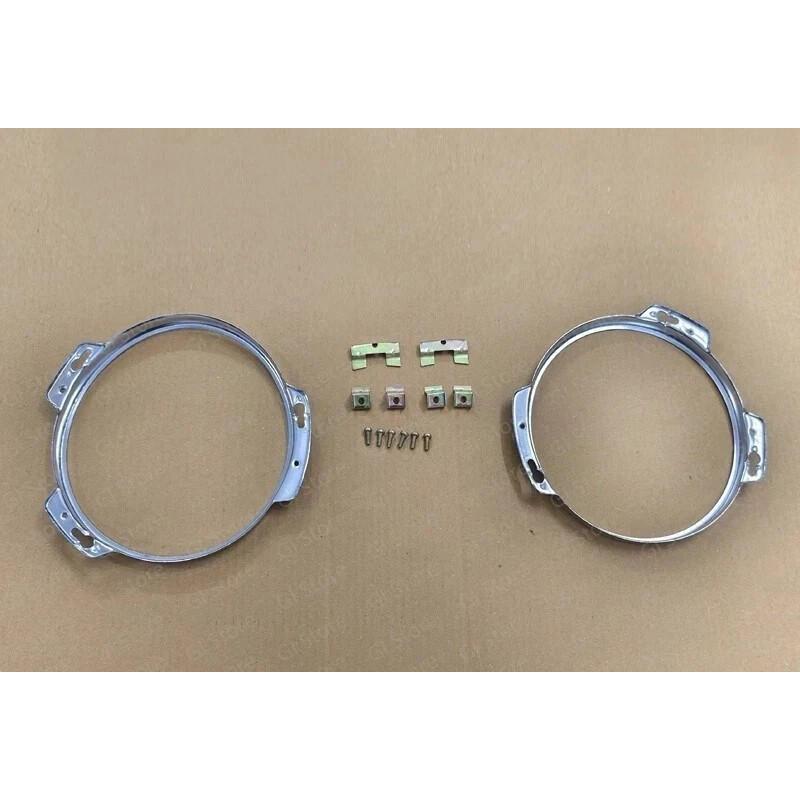 Suzuki Samurai Jimny Sierra SJ410 Headlamp Headlight Bezel Set Plastic Black