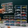 Акриловая витрина для автомобилей 1:64 Для модели автомобиля Hot Wheels Игрушка 8-ячеечная стойка-шкаф Пыленепроницаемые штабелируемые коробки для хранения автомобилей Прозрачные