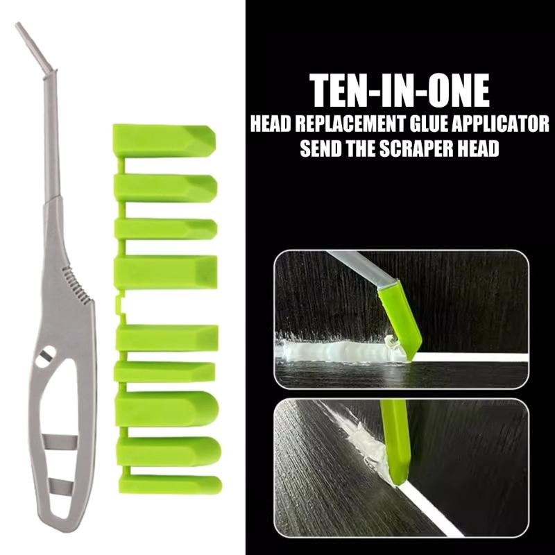 Versatiles Scrapers Includes Assorted Head for Multipurpose Caulking Tasks Including Decoration and Fine Work