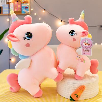 Красочные плюшевые игрушки-единороги, подарок на день рождения для детей, милая кукла, тряпичная кукла, подушка большого размера