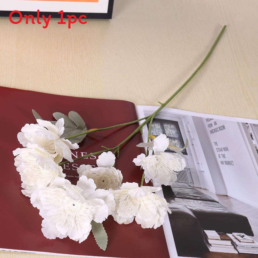 Peony Silk Snow Floral Arrangement For Wedding Decor Photography