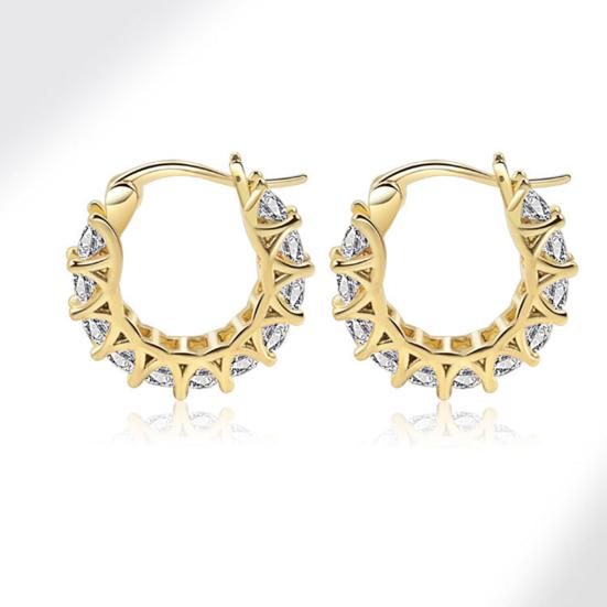 1 пара сережек-хаги с кубическим цирконием, U-образные, маленькие, контрастного цвета, полированные металлические серьги, серьги-гвоздики для хряща, повседневные украшения для свиданий и вечеринок