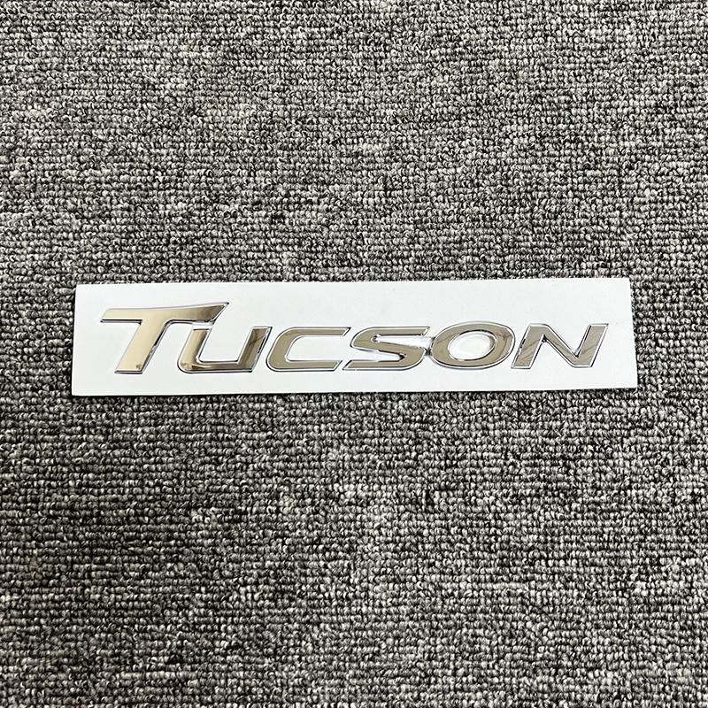 swpzb8 3D ABS Fit 2019-2021 TUCSON Rear Liftgate Nameplate Emblem Badge Letter Glossy Black Accessories