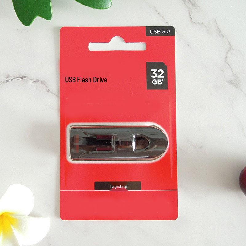 USB 3.0 флеш-накопитель Push-Pull 32 ГБ, высокоскоростное хранилище 64 ГБ/128 ГБ для автомобиля или делового использования