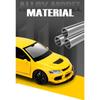 1/32 Mitsubishi Lancer Evolution EVO IX 9 Alloy Sports Car Model Diecast Metal Race Vehicles Car Model Sound Light Kids Toy Gift