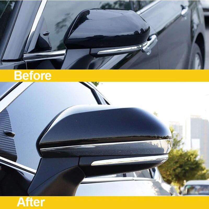 For Toyota Camry 70 XV70 2018 2022 2023 Hybrid Car Rear View Mirror Side Cover Strips Stickers ABS Accessories