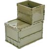 Тонкий складной контейнер TRUSCO 50 л с замком на крышке OD Color TR-C50B-OD Ящик для хранения Ящик для хранения