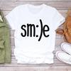 (Asian Size) Women Sweet Letter Trend 90s Casual Short Sleeve T Shirt Fashion Tee Top Clothing Print Ladies Female Graphic T-shirts