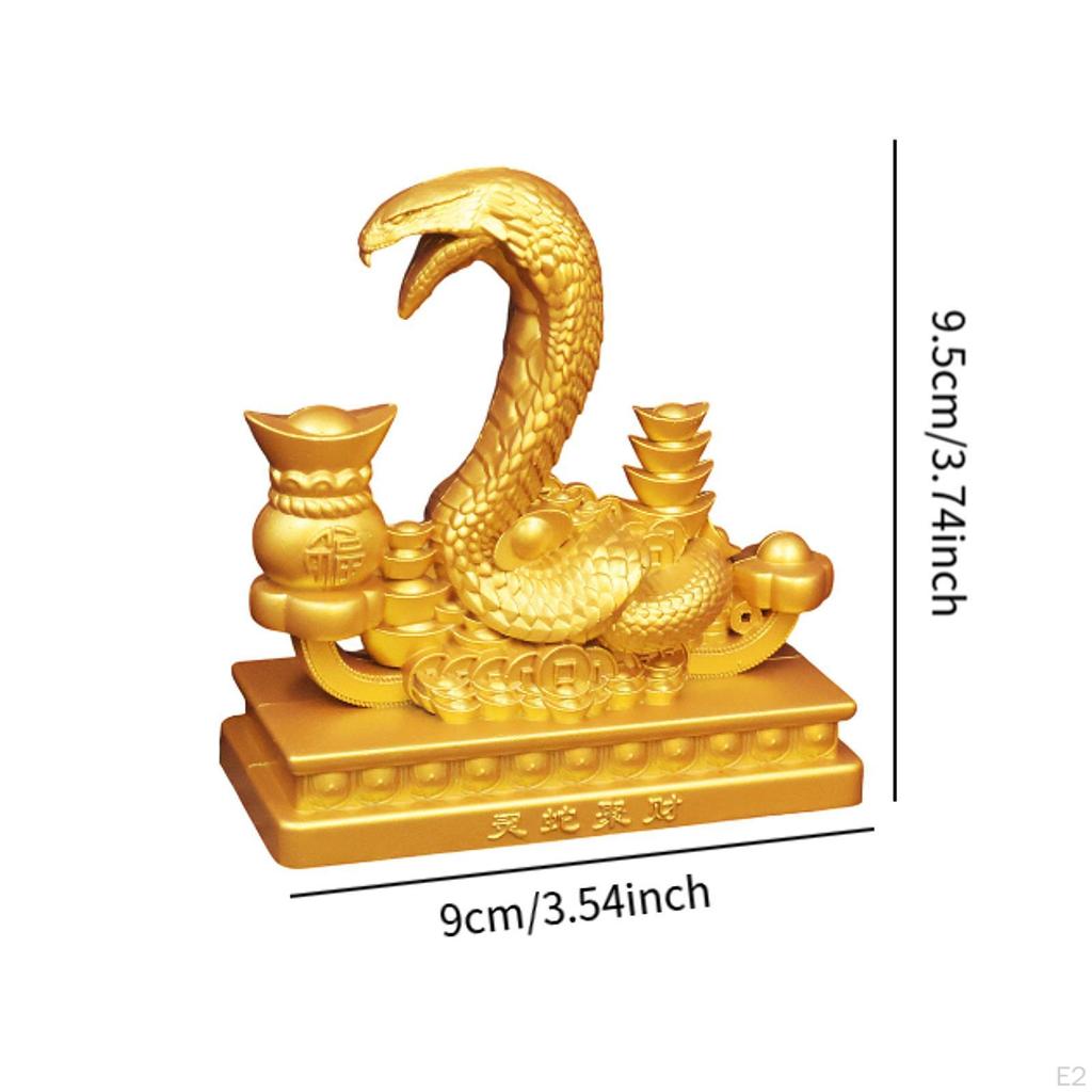 Статуя змеи, фигурка животного, коллекция поделок для домашнего декора, подарочный орнамент, скульптура из сплава