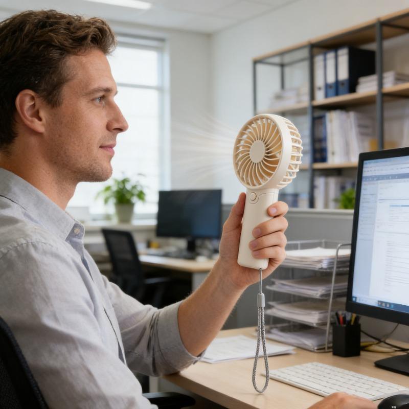 Portable Mini Fan Handheld Lightweight Pocket Fan With Adjustable Speed Cute Personal Air Cooler For Outdoor Travel Student Gift