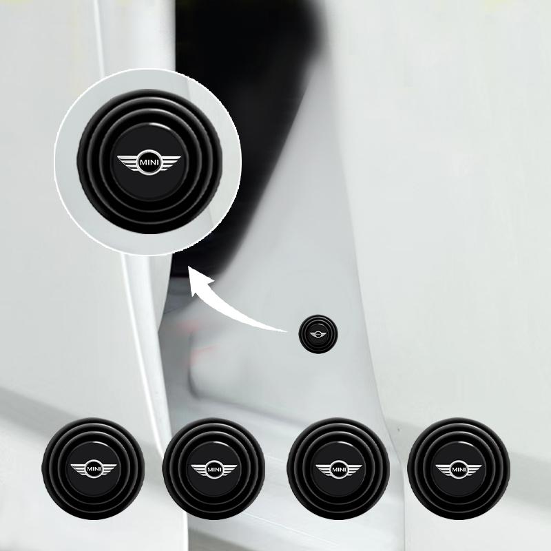 Car Door Shock Absorber Buffer Protective Stickers Soundproof Rubber Pads For MINI Cooper F54 F55 F56 R56 R60 Roadster Clubman Coupe