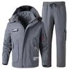 Men's Winter Waterproof Suit Outdoor Set Plus Size Set Warm Jacket + Warm Pants 2 Piece Set