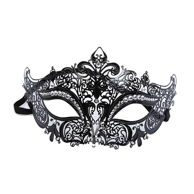 Маска принцессы на пол-лица со стразами - Гламурная маска на глаза для Хэллоуинского бала