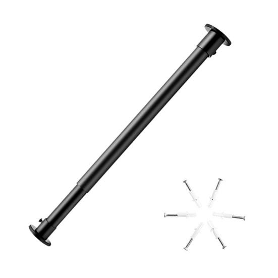 Shower Curtain Telescopic Rod Screw Mount 50-70CM Adjustable Stainless Steel Multi-functional Living Room Bathroom Telescoping Curtain Rod
