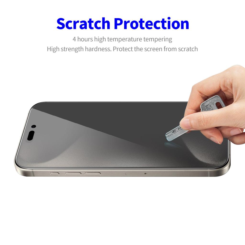 ENKAY HAT PRINCE For iPhone 16 Pro Max Tempered Glass Film Anti-Spy Privacy Protection Screen Protector