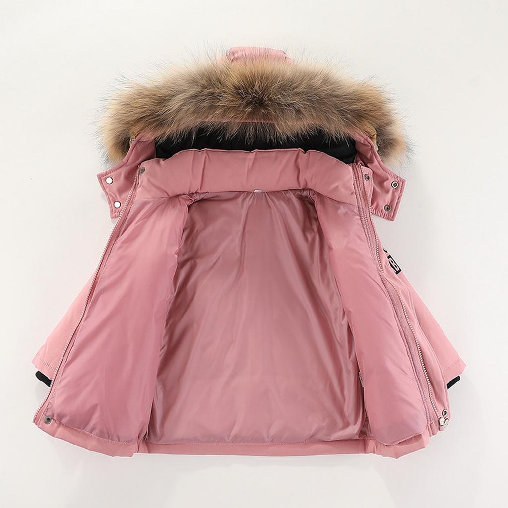 Children's Winter Two-piece Padded Jacket With Warm Padded Jacket Overalls