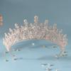 Барочная свадебная корона свадебное платье тиара аксессуары для волос сплав горный хрусталь ювелирные изделия