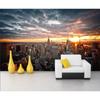 Modern City 3d Wallpaper City Building Sunset Wallpaper Living Room Bedroom Mural