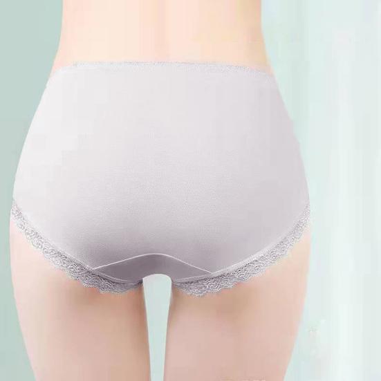 Интимные женские трусики, высокая эластичность, повседневная одежда, удобные кружевные трусики со средней талией, женская одежда