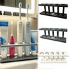 No Drilling Toothbrush Holder Multi-Slot Design Storage Rack Pencil Holder  Bathroom Countertop