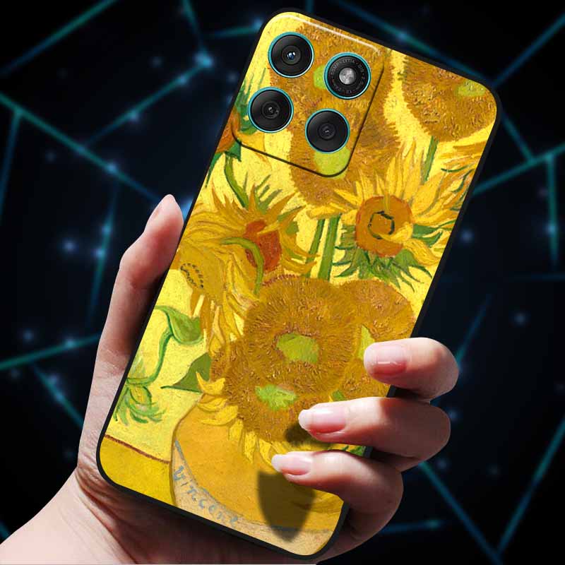 For Motorola Edge 60 Fusion Case 60Stylus 3D Flowers Emboss Phone Cases for Moto Edge 60 PRO Stylus Back Soft Silicone Bumper