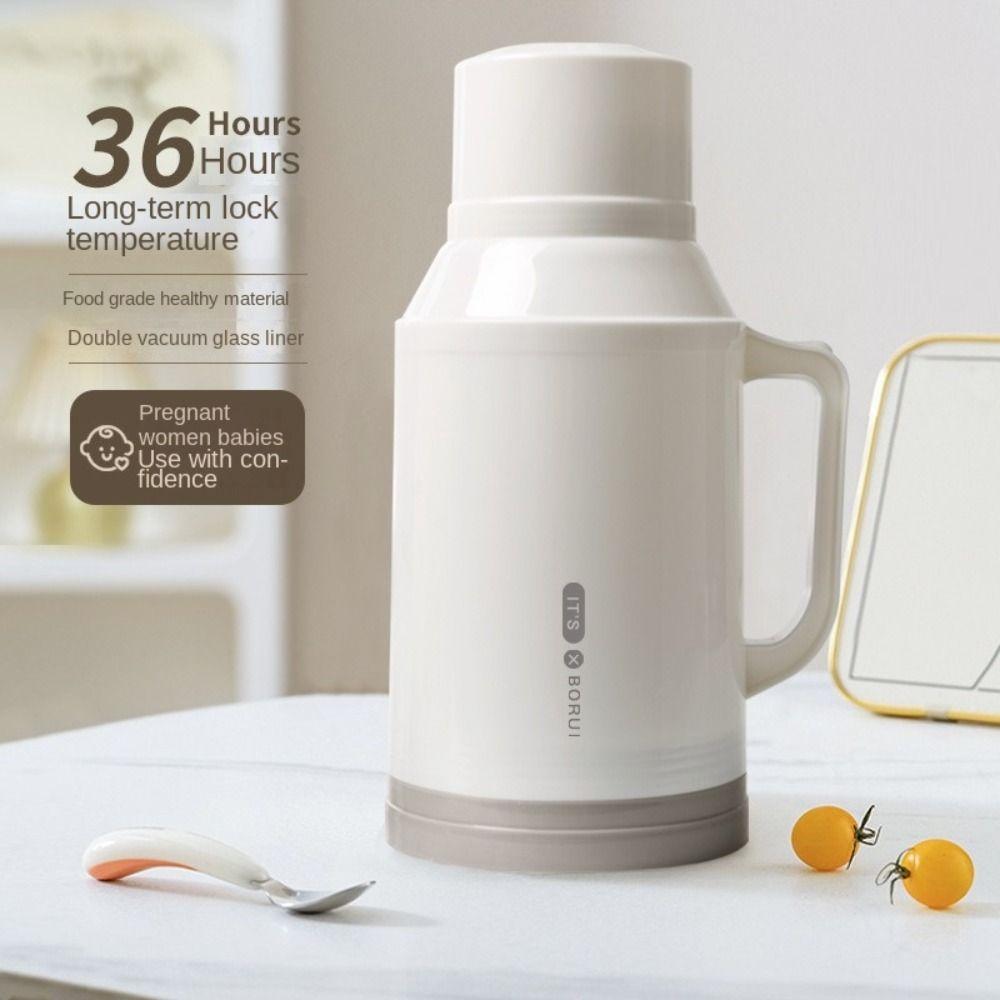 1L/1.6L Leakproof Insulated Warming Kettle Large Capacity Thermos Pot Hot Water Kettles Kitchen