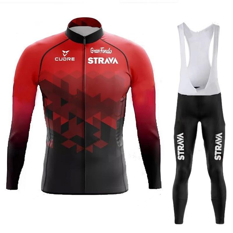 Long-sleeved Autumn Breathable Cycling Suit, Tour De France Long-sleeved Suit, Sweat-wicking and Breathable Tour De France Cycling Suit