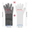 Safety Anti-cut Gloves with Arm Protection Cutting Accessories Extended Gloves  Meat Cutting