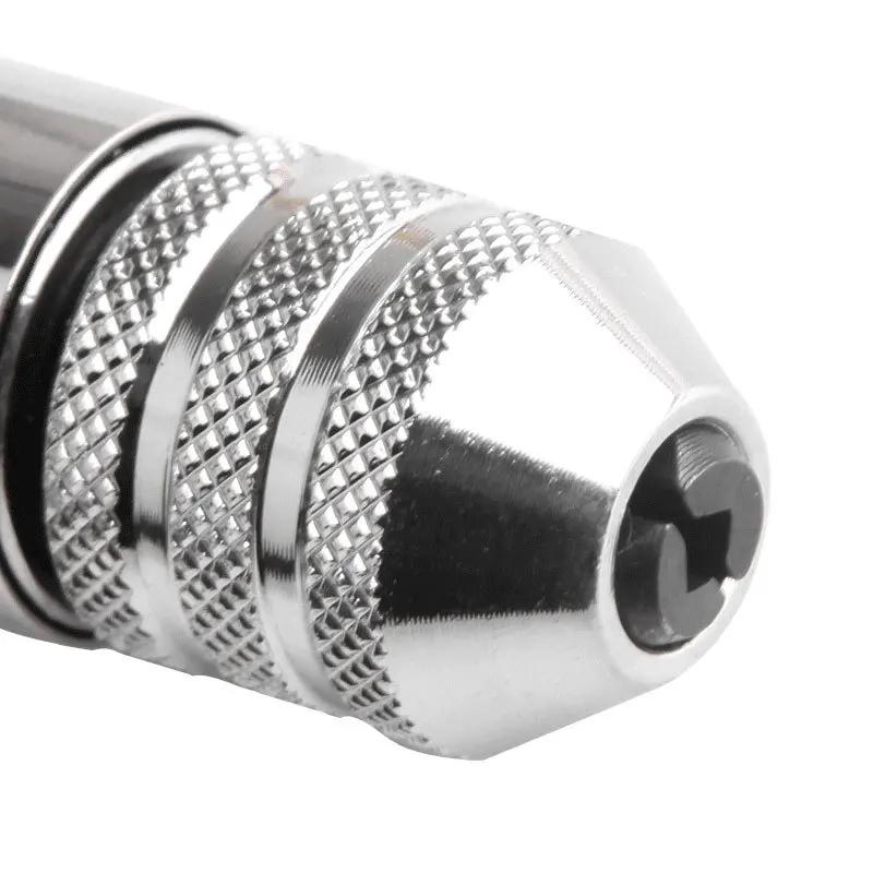 Метчик с регулируемой Т-образной рукояткой, трещоткой, держателем метчика, гаечным ключом, сверлами по металлу, инструментами для нарезания наружной и внутренней резьбы, набором метчиков-заглушек