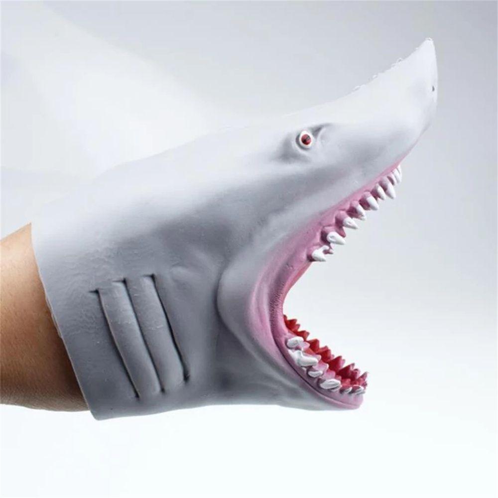 Props Finger Dolls Animal Toys Shark Dinosaur Animal Head Gloves Shark Hand Puppet Fingers Puppets