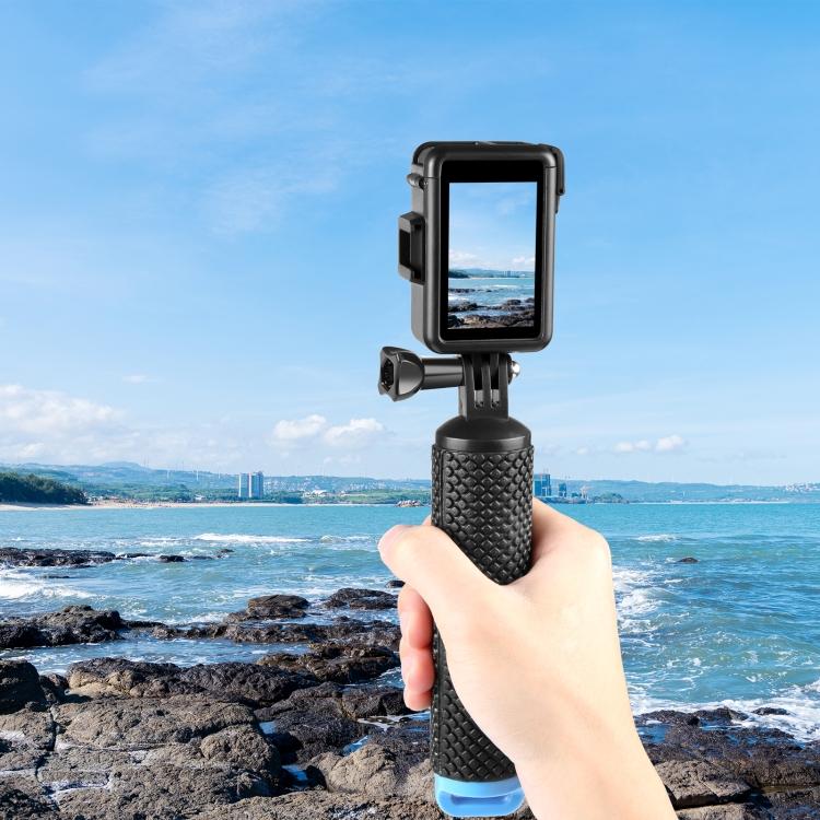 Для DJI Osmo Action 5 Pro / 4 / 3 PULUZ Вертикальная пластиковая защитная рама-клетка с креплением для аксессуаров (холодный башмак) (черный)