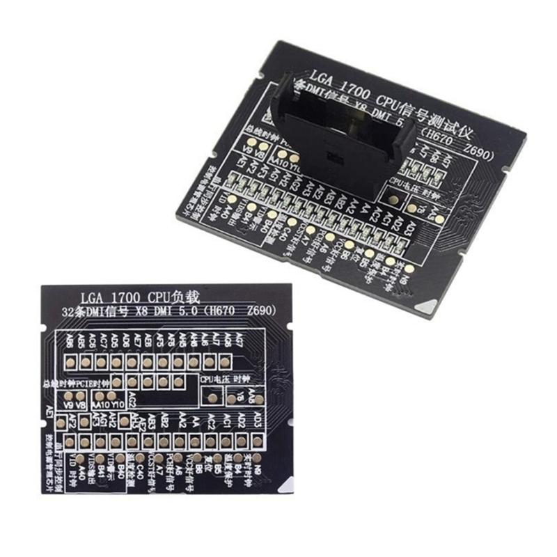 Настольный CPU Socket LGA 1700 X8 DMI 5.0 H670 Z690 Тестер CPU Заглушка Нагрузки Фейковая Нагрузка со Светодиодным Индикатором Ремонтная Плата