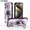 KEYSION Shockproof Case for iPhone 16 Pro Max 16 Plus Soft Silicone+PC Upright Ring Stand Phone Back Cover for iPhone 16 Pro Max