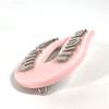 MIUMIU hairpin Logo rhinestone hair accessory Barrette Plastic pink