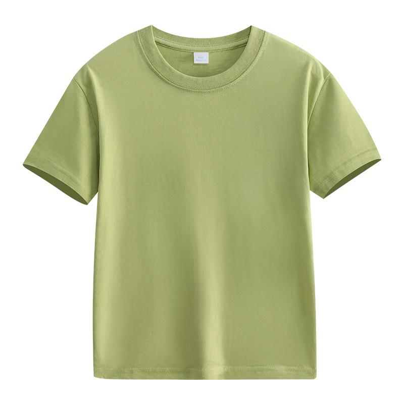 Детская футболка конфетного цвета с короткими рукавами, классная форма для детского сада, пустая, нарисованная вручную