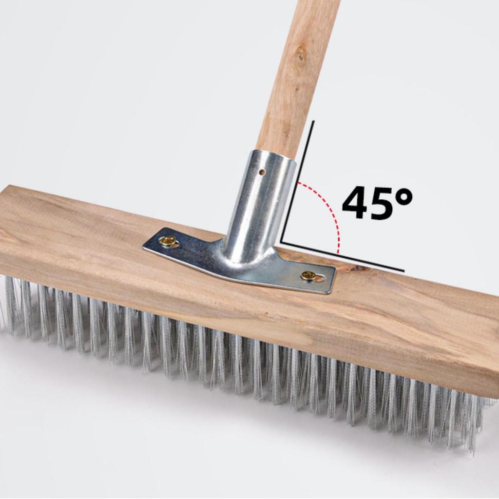 Stainless Steel Wire Floor Brush 50cm Strong Cleaning Heavy Duty Rough Surface Floor Brush Head