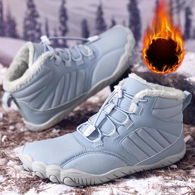 [Зимние сапоги] Женские зимние сапоги | Высокий верх, отделка искусственным мехом и флисовая подкладка | Нескользящая резиновая подошва | Сцепление на любой местности