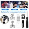 33Pcs Hockey Helmet Repair Kit Football Helmet Replacement Parts Including J Clips R Shape