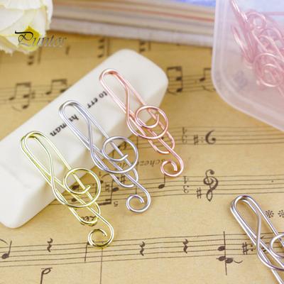 Для стола 10 шт./компл. скрепки красочные гладкие музыкальные символы в форме прочные устойчивые к ржавчине булавки для билетов