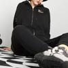 Fila Спортивная повседневная вязаная куртка с капюшоном для женщин, черная F11W218505FBK