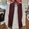 Men's Winter Warm and Cozy Long Wool 100% High-Quality Material Bright Navy Wine Color Solid Muffler VM1M4BR116N0-2