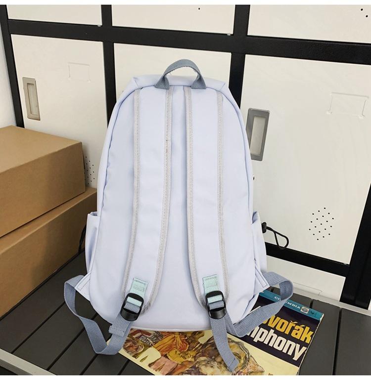 Рюкзак большой емкости, однотонный, женский школьный рюкзак для старшеклассников, школьников