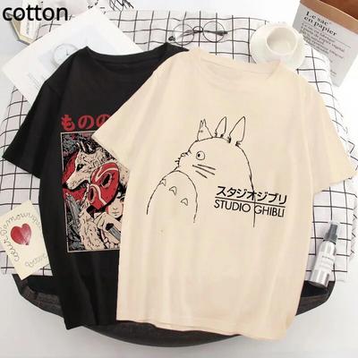 Манга Аниме 90 s Тоторо Harajuku Ullzang футболка женская футболка Хаяо Миядзаки футболка «Унесенные призраками» футболки женские