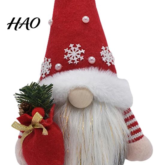 Christmas Party Display Props Gnome Plush Figurines, Faceless Santa Stuffed Cloth Dolls, Handmade Fabric Dolls Scandinavian Elf Tabletop Ornaments,