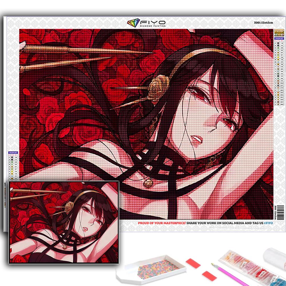 Popular 5D Diy Cross Stitch Anime Poster SPY FAMILY Painting Full Drill Cross-Stitch Crafts Kit Wall Sticker Home Decor