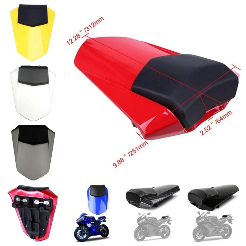 Motorcycle Accessories Rear Seat Passenger Seat Backrest Cover Rear Tail Cover for Yamaha YZF R1 2007 2008